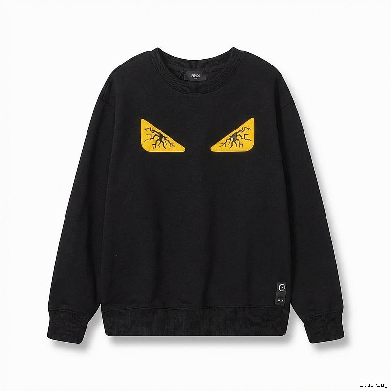 Fendi Monster Trendy Cool Black Sweatshirt