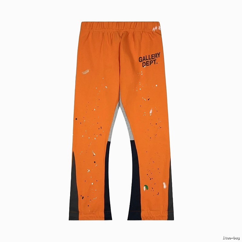 Gallery Dept. Art Graffiti Style Orange Pants