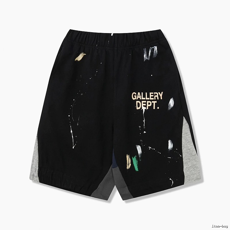 Gallery Dept Graffiti Style Black Shorts