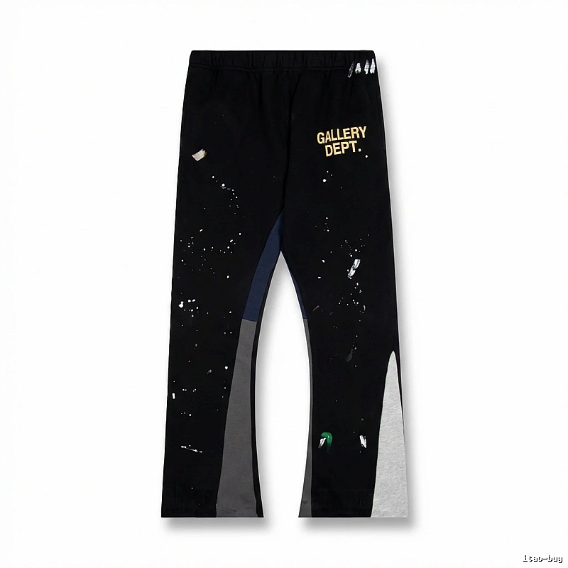 Gallery Dept Graffiti Style Black Trousers