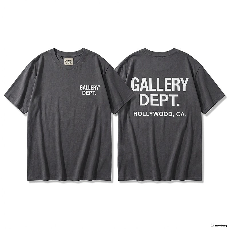 Gallery Dept Minimalist Style Dark Grey T-Shirt