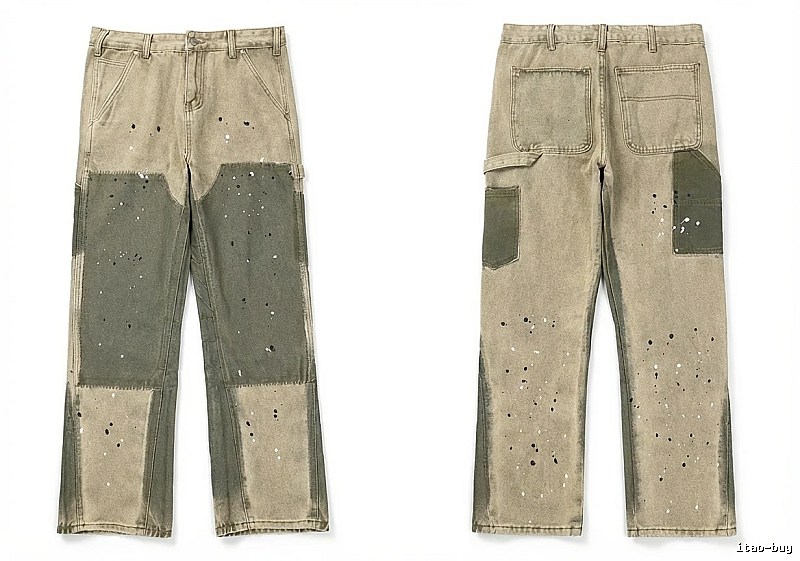 Gallery Dept patched and distressed jeans