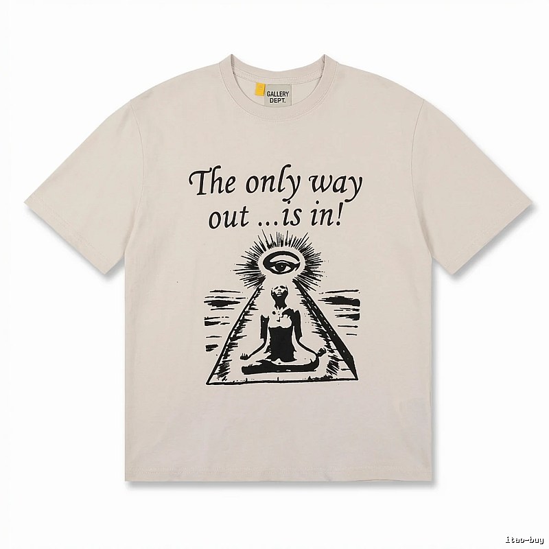 Gallery Dept Trendy Cool Style Off-white T-shirt
