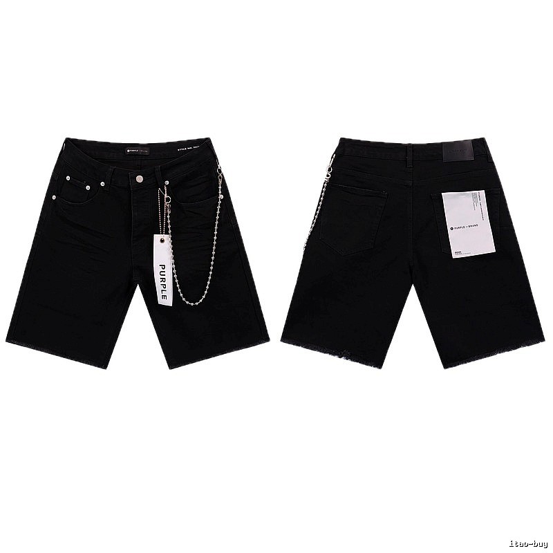 Godspeed Chain High Street Black Denim Shorts
