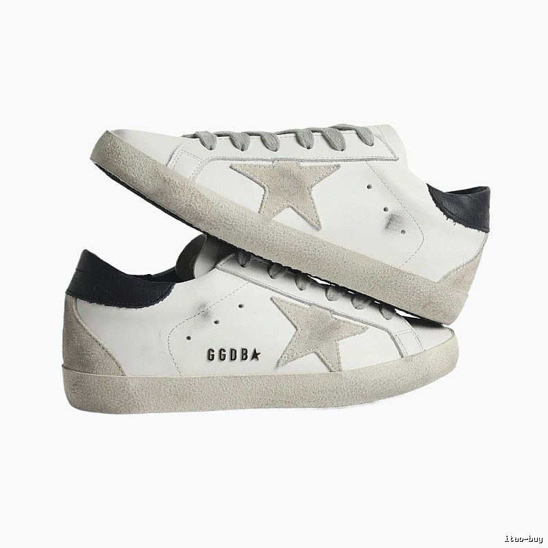 Golden Goose distressed white shoes
