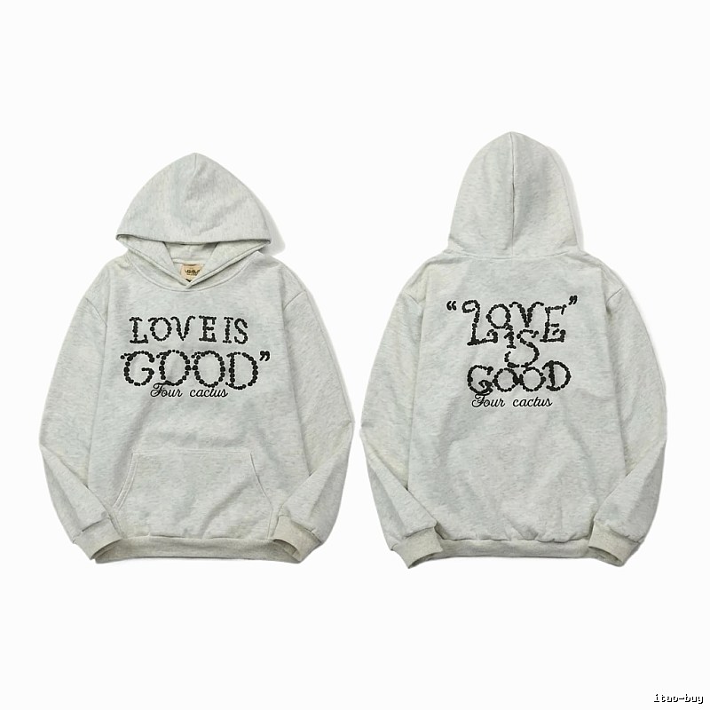 GOODBRAND LOVE Series Trendy and Cool White Hoodie