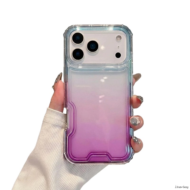 Gradient transparent iPhone case