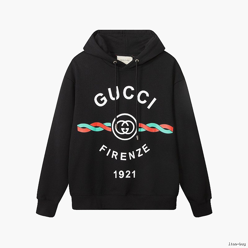 Gucci Hoodie with Black Hoodie with Gucci Firenze
