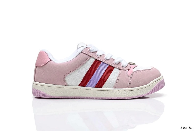 Gucci pink retro-style sports shoes