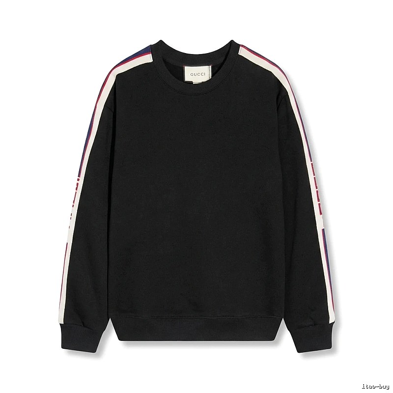 Gucci striped casual style black sweatshirt