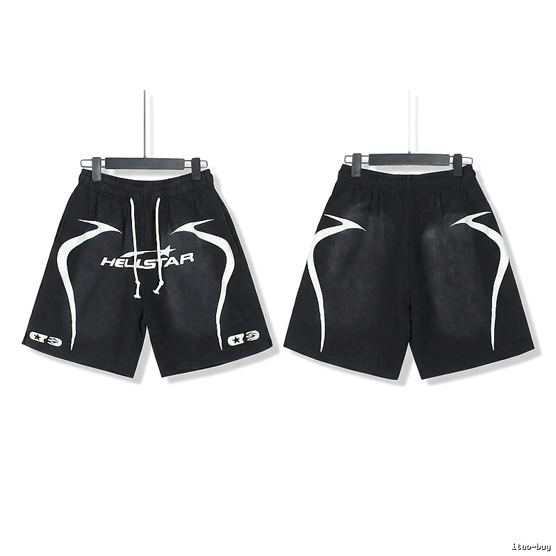 Hellstar dark style black shorts