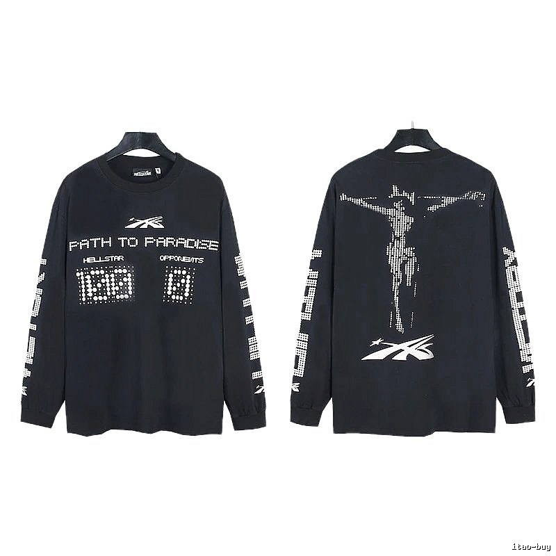 Hellstar Dark Style Printed Black Long-sleeve