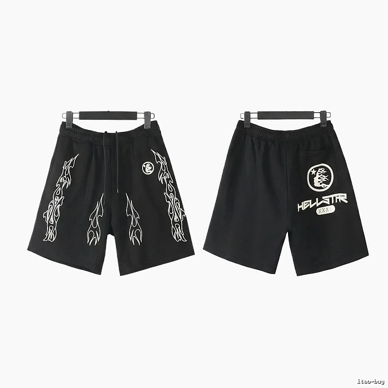 Hellstar dark style printed shorts