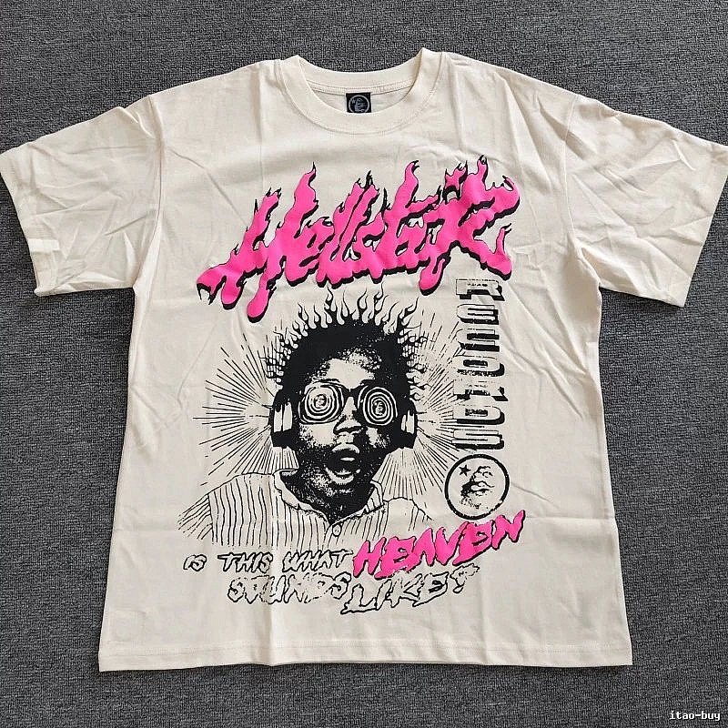 Hellstar Printed Street-style Off-white T-shirt