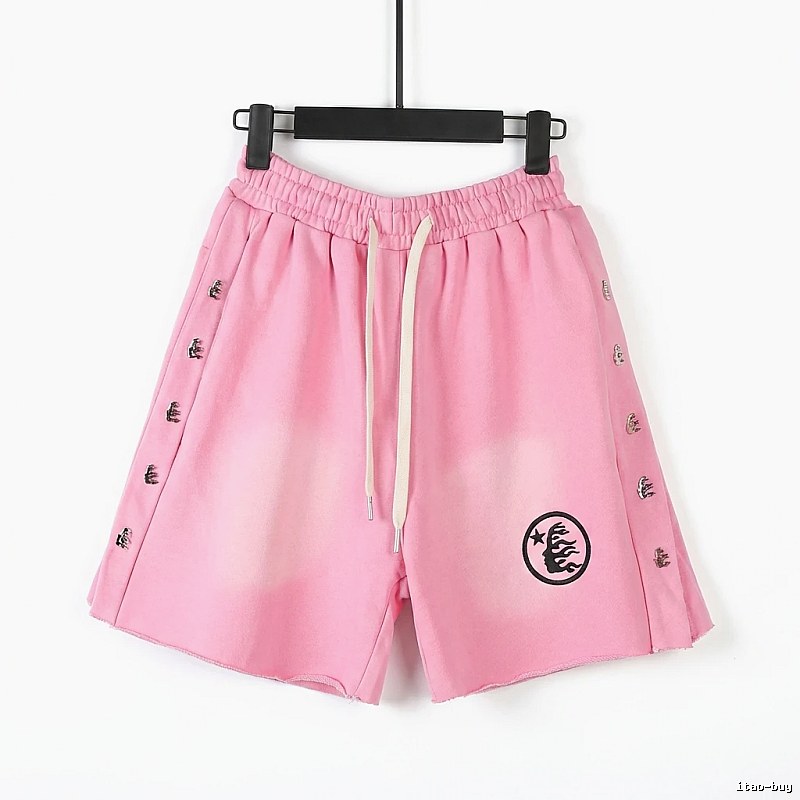 Hellstar trendy brand pink shorts