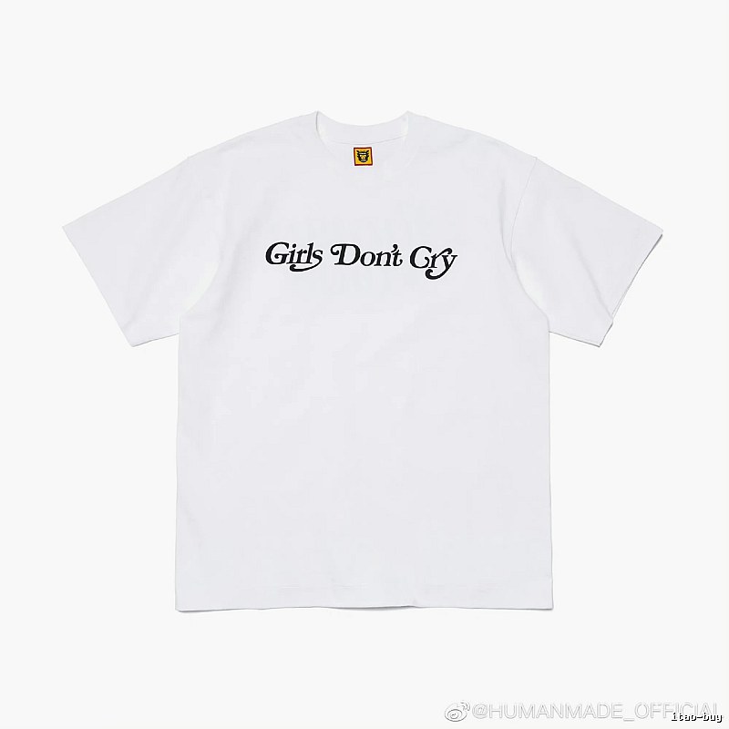 HUMAN MADE Co-branded Japanese Streetwear White Printed T-Shirt