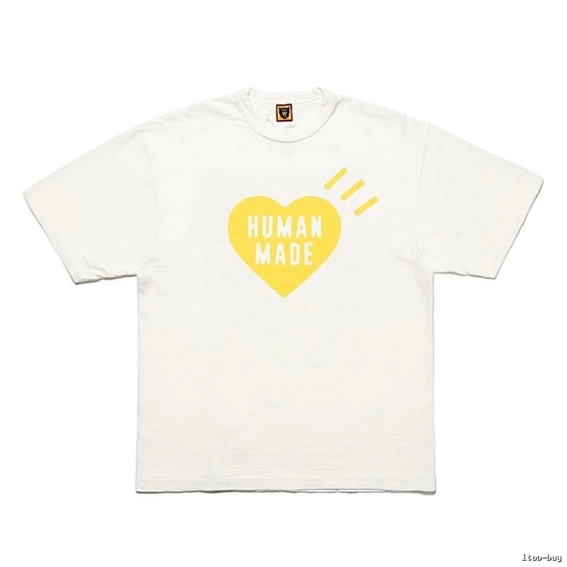 Human Made Monogram Heart logo T-shirt Black Green Human for Layered Styling