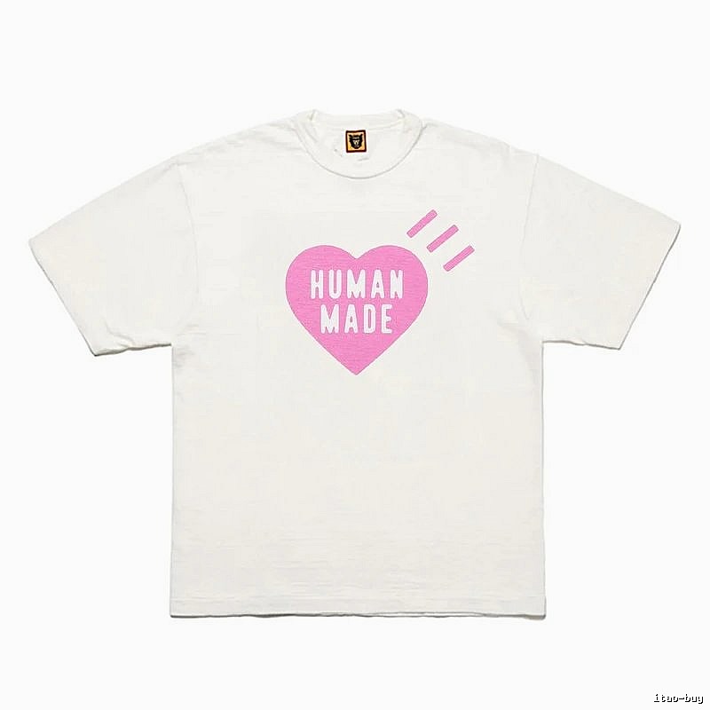 Human Made Patterned Heart logo T-shirt Black Green Human with Polished Detail