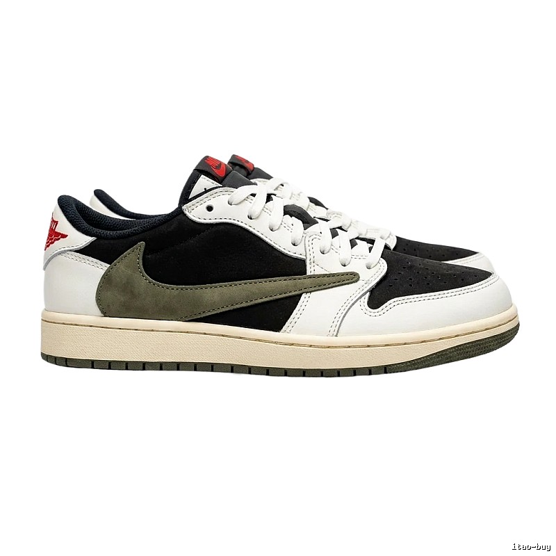 Jordan AJ1 Black and White Retro Sneakers