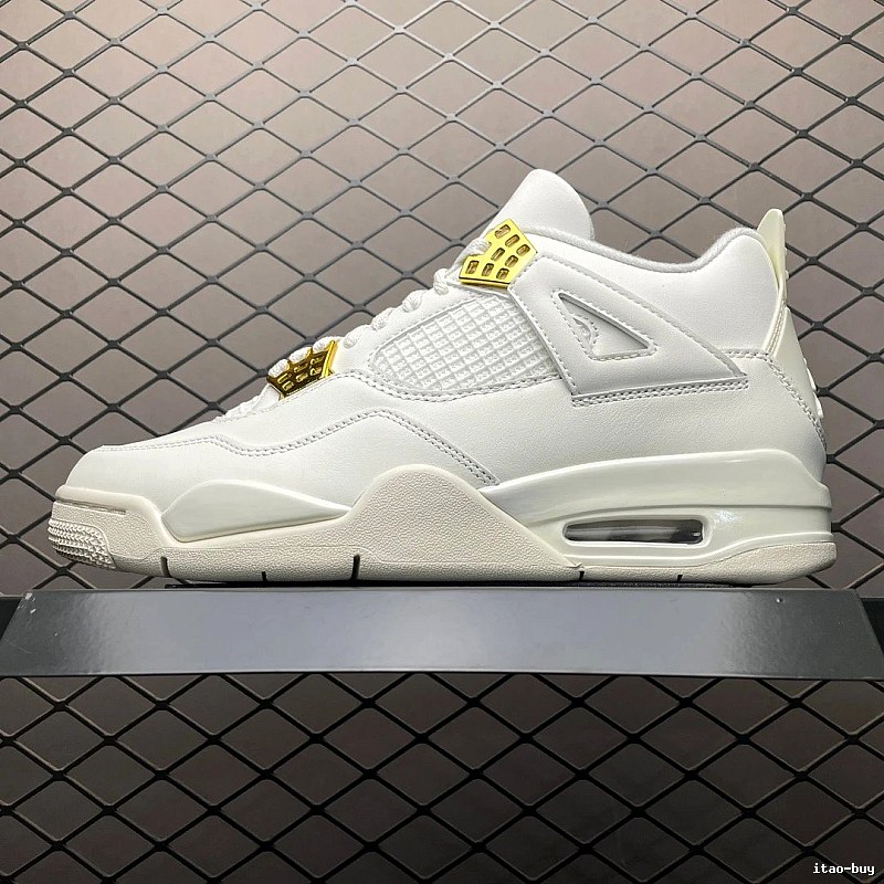 Jordan Basketball High-Tops, Structured High Top in White and Yellow