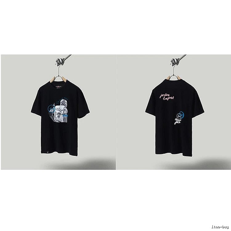Jordan x TS Co-branded Street Style Black T-shirt