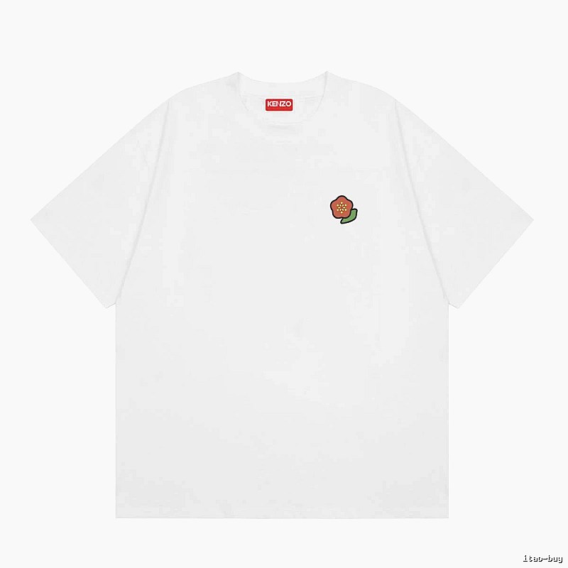 KENZO Crabapple Blossom Casual Style White Short Sleeve T-shirt