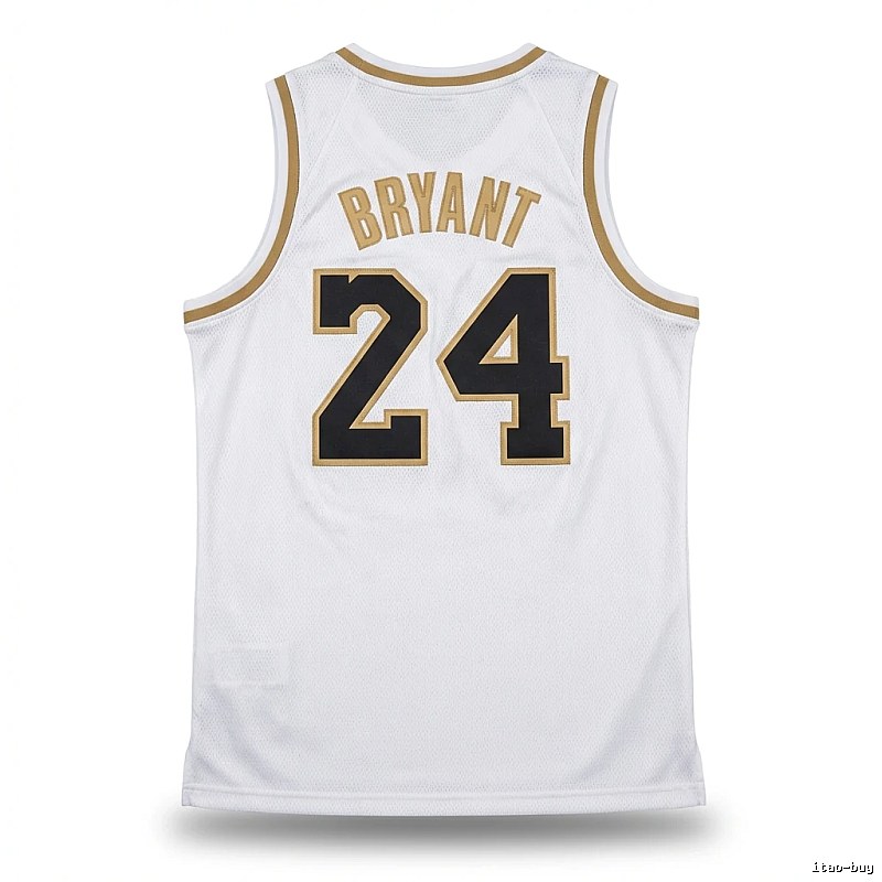 Kobe No. 24 retro-style white jersey