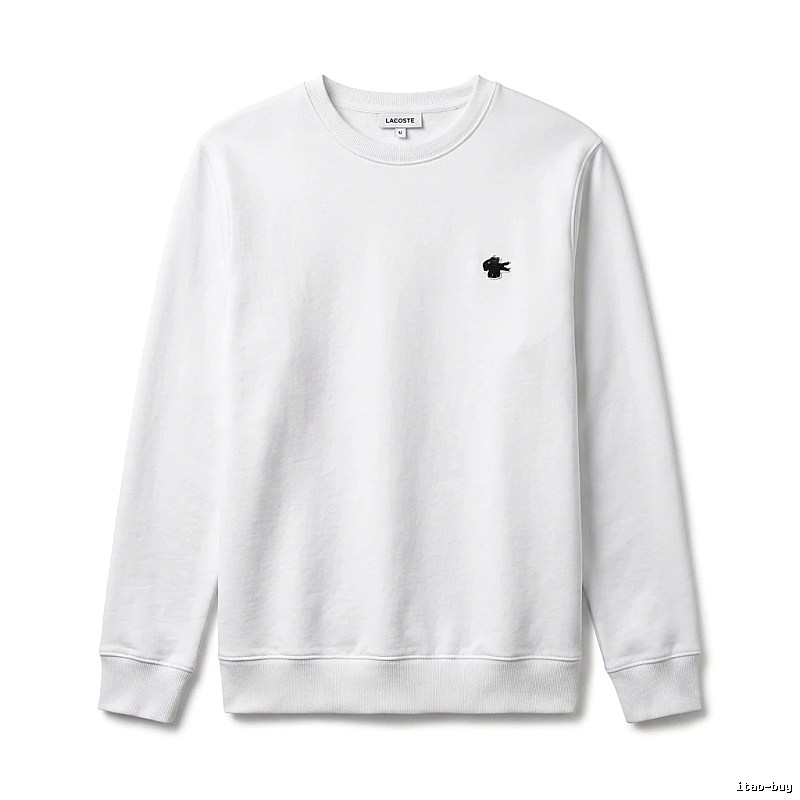 Lacoste simple style white sweatshirt