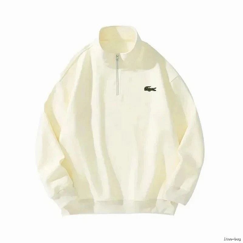Lacoste Travel Quarter-zip sweatshirt Black Quarter Zip with Modern Look