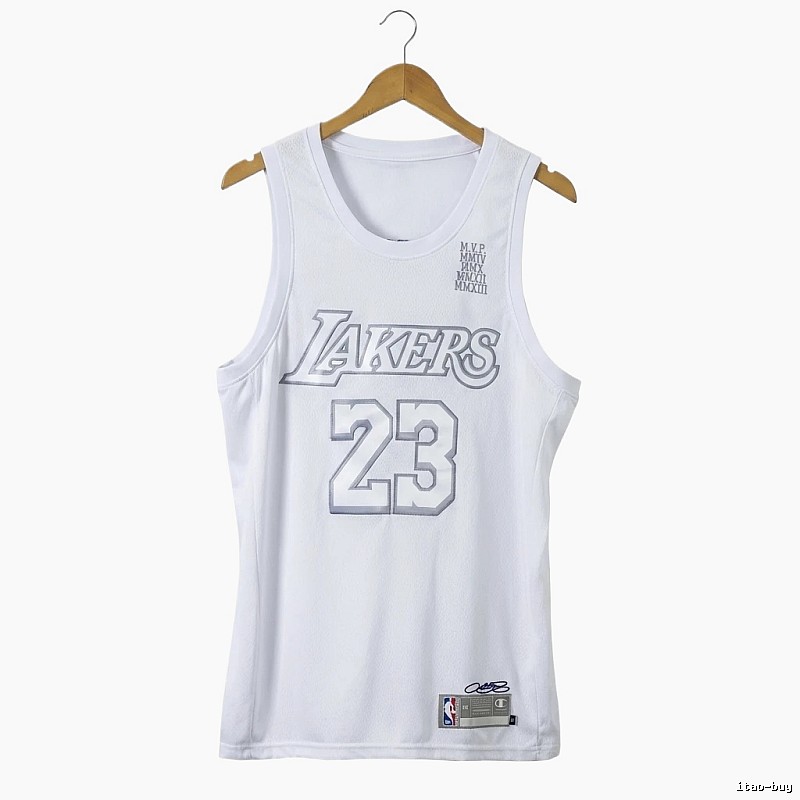 Lakers LBJ retro white vest