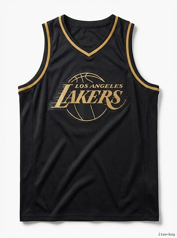 LBJ Lakers retro black jersey