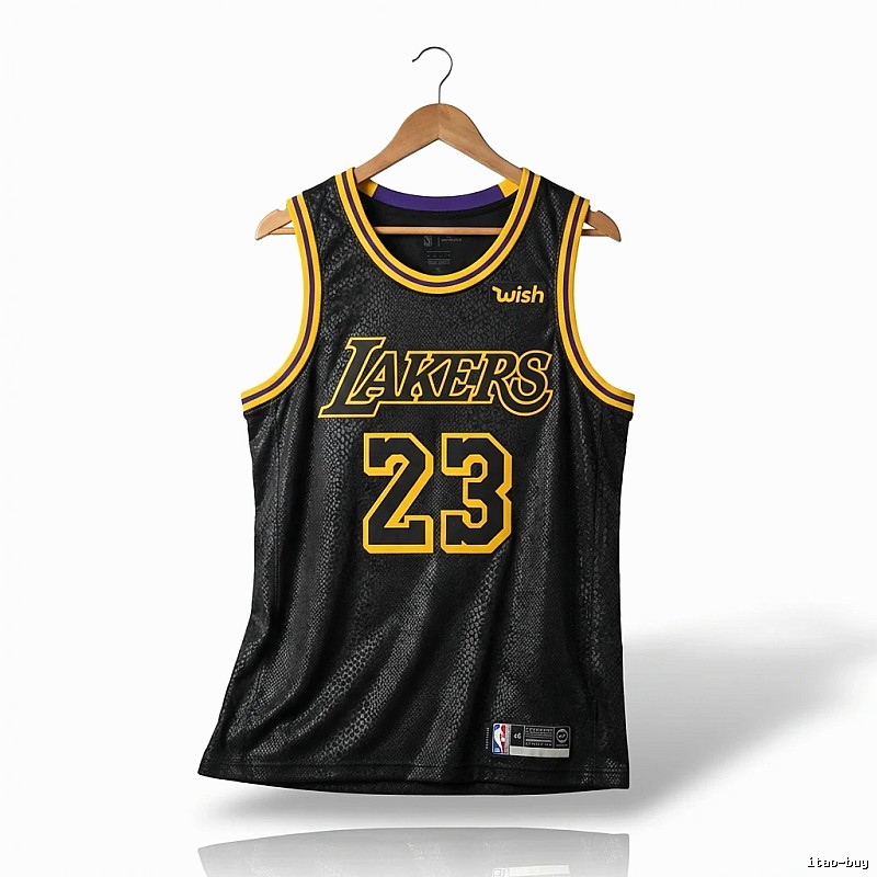LBJ Lakers retro black jersey