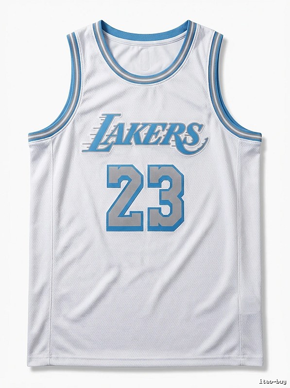 LBJ Lakers retro white jersey