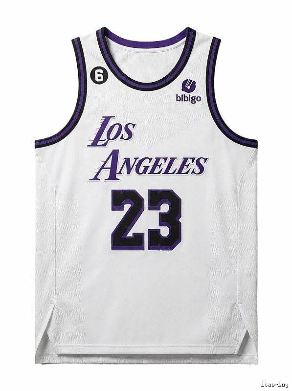 LBJ Los Angeles retro-style jersey