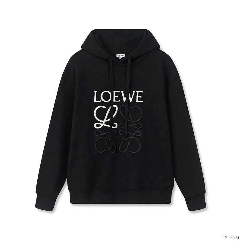 LOEWE letter embroidery style hoodie