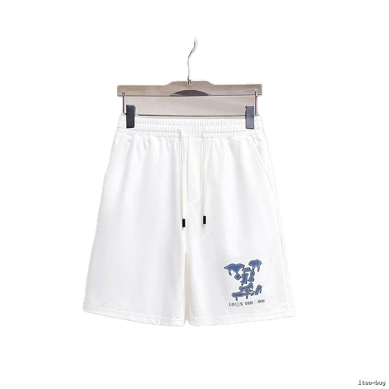 Louis Vuitton Graffiti Casual Style White Shorts