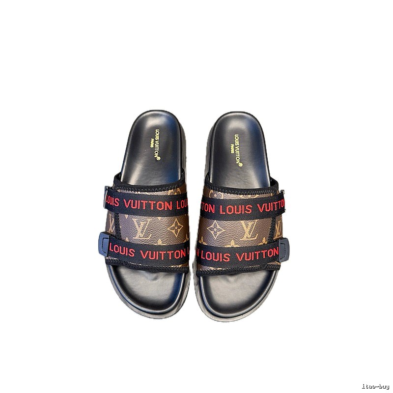 Louis Vuitton Monogram Casual Color-block Slide