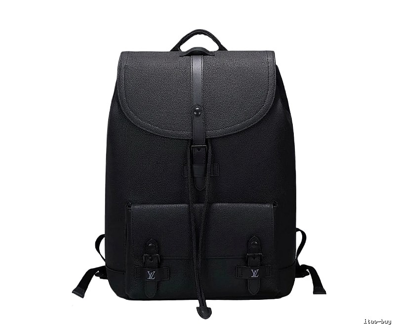 LV classic black backpack