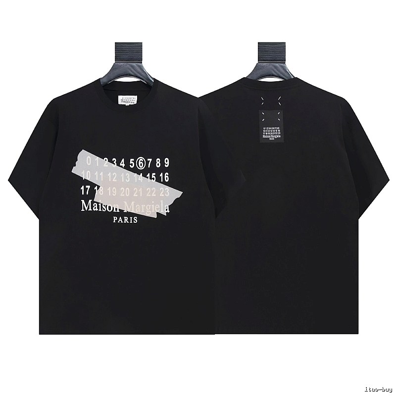 Maison Margiela Digital Print High Street Black T-Shirt
