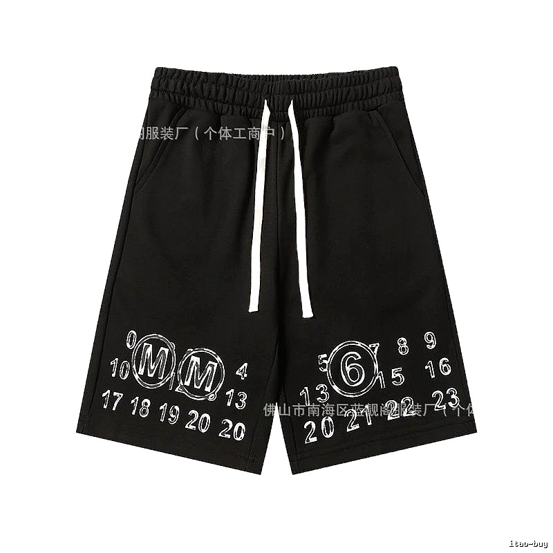 Maison Margiela digital print style shorts