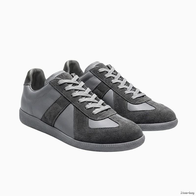 Maison Margiela German military gray sneakers.