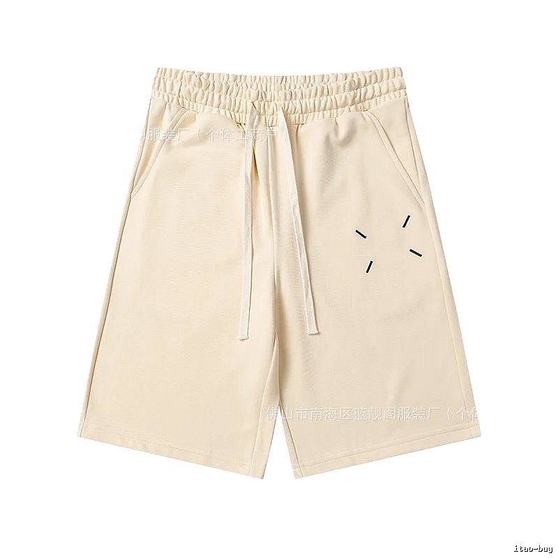 Maison Margiela minimalist style beige shorts