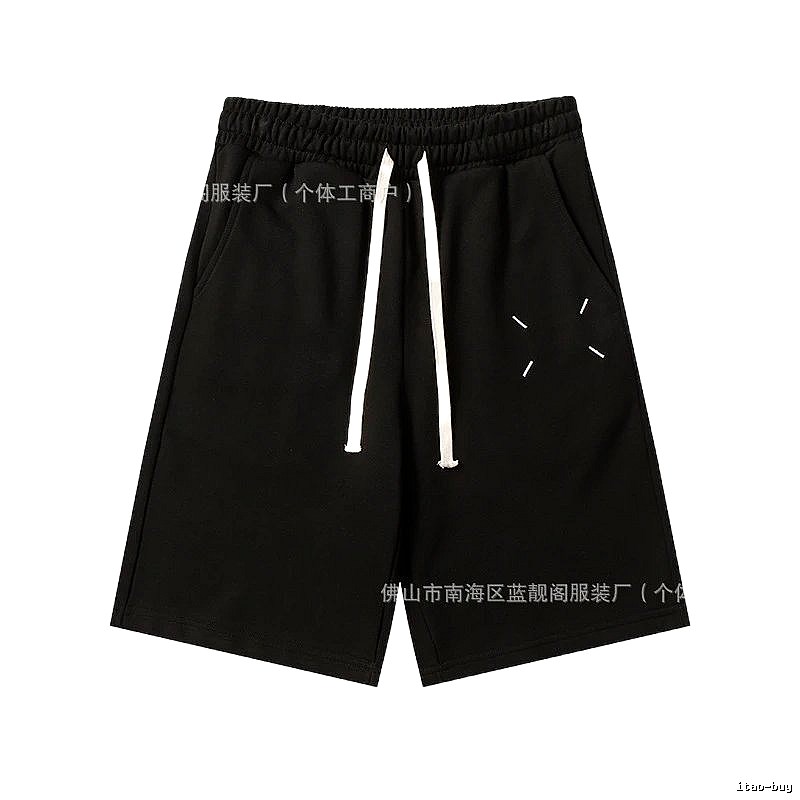 Maison Margiela minimalist style black shorts