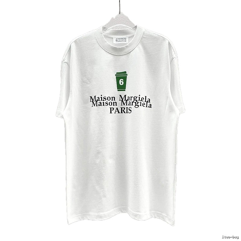 Maison Margiela No.6 Printed Casual White T-Shirt