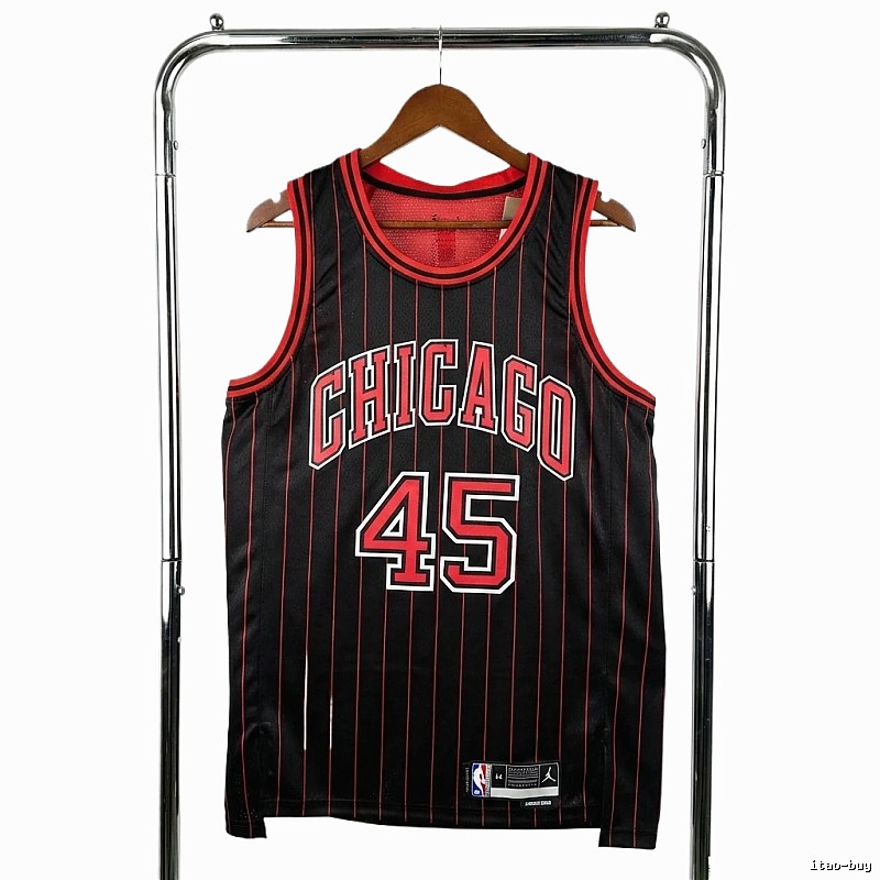 Michael Jordan retro black and red jersey