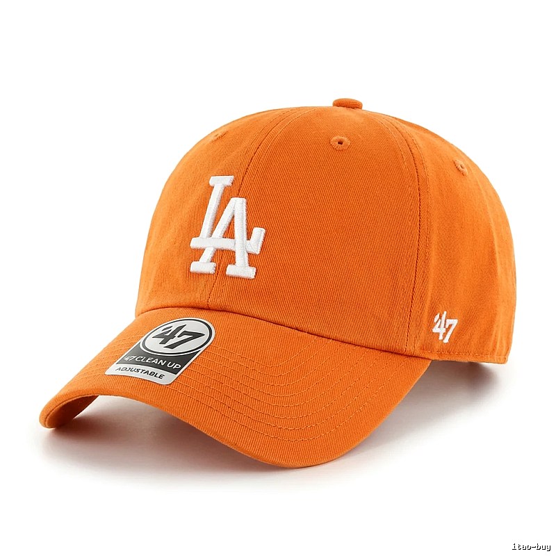 MLB baseball style orange baseball cap