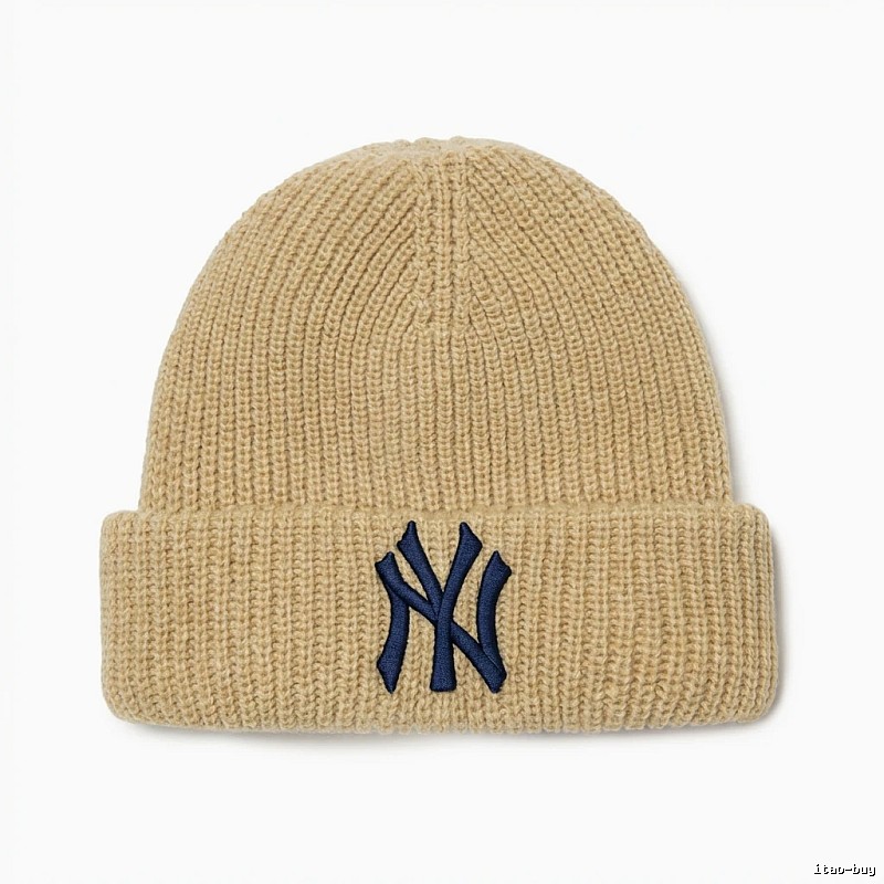 MLB classic beige knitted hat