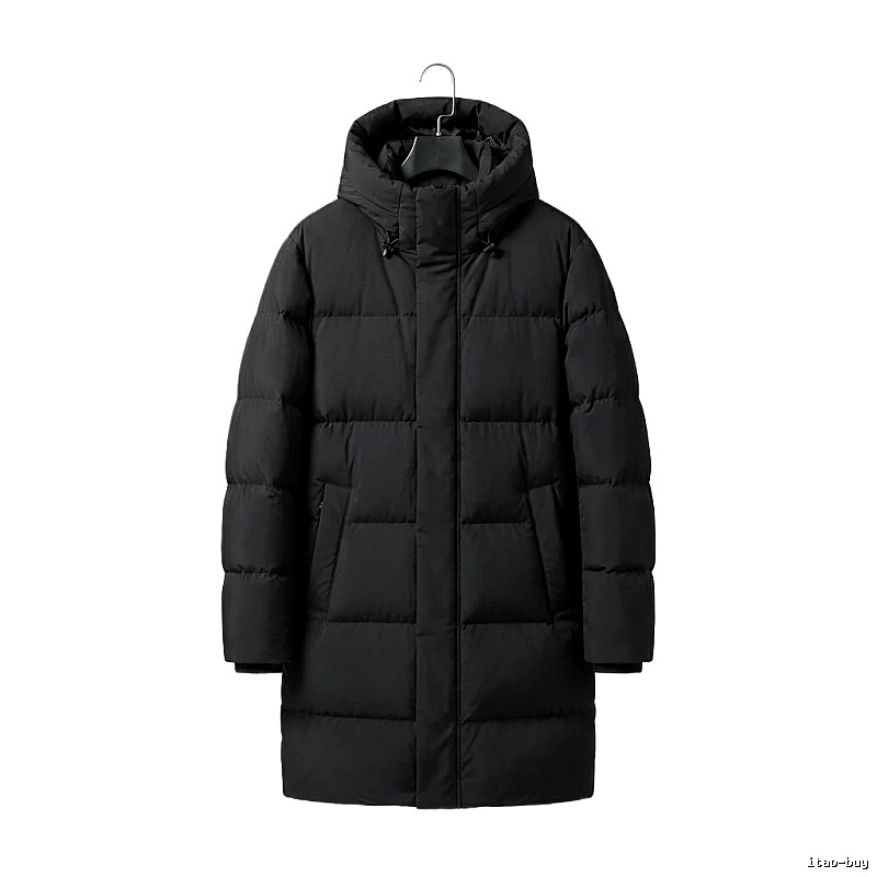 MLB long black down jacket