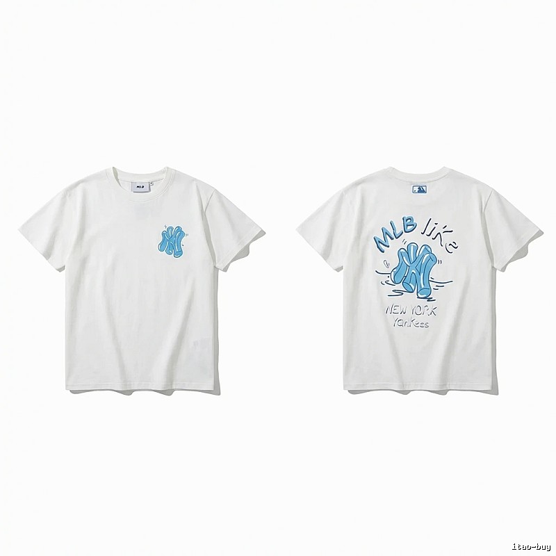 MLB New York Graffiti Style White T-shirt