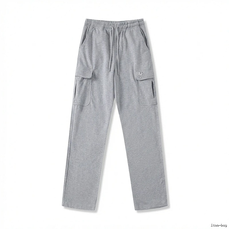 MLB utility-style grey long trousers
